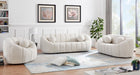 Elijah Cream Boucle Fabric Loveseat - 644Cream-L - Vega Furniture