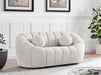 Elijah Cream Boucle Fabric Loveseat - 644Cream-L - Vega Furniture