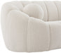 Elijah Cream Boucle Fabric Loveseat - 644Cream-L - Vega Furniture