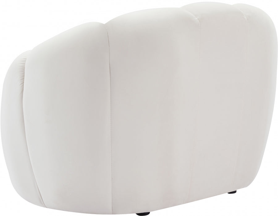 Elijah Cream Velvet Chair - 613Cream-C - Vega Furniture