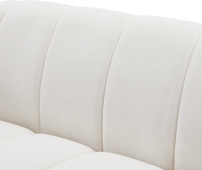 Elijah Cream Velvet Chair - 613Cream-C - Vega Furniture