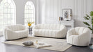 Elijah Cream Velvet Loveseat - 613Cream-L - Vega Furniture