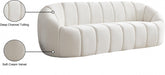 Elijah Cream Velvet Sofa - 613Cream-S - Vega Furniture