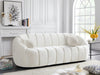 Elijah Cream Velvet Sofa - 613Cream-S - Vega Furniture