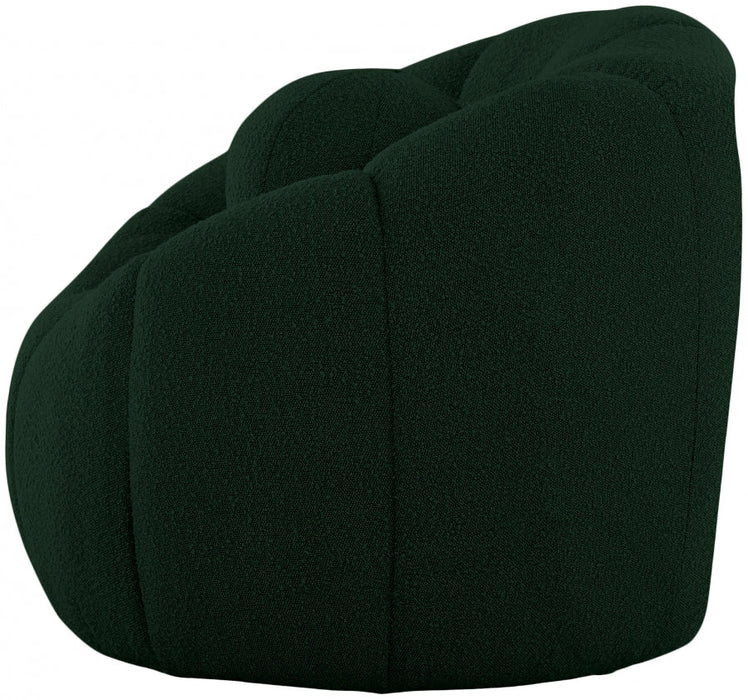 Elijah Green Boucle Fabric Chair - 644Green-C - Vega Furniture