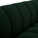 Elijah Green Boucle Fabric Loveseat - 644Green-L - Vega Furniture