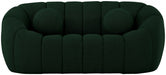 Elijah Green Boucle Fabric Loveseat - 644Green-L - Vega Furniture