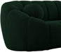 Elijah Green Boucle Fabric Loveseat - 644Green-L - Vega Furniture