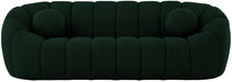 Elijah Green Boucle Fabric Sofa - 644Green-S - Vega Furniture