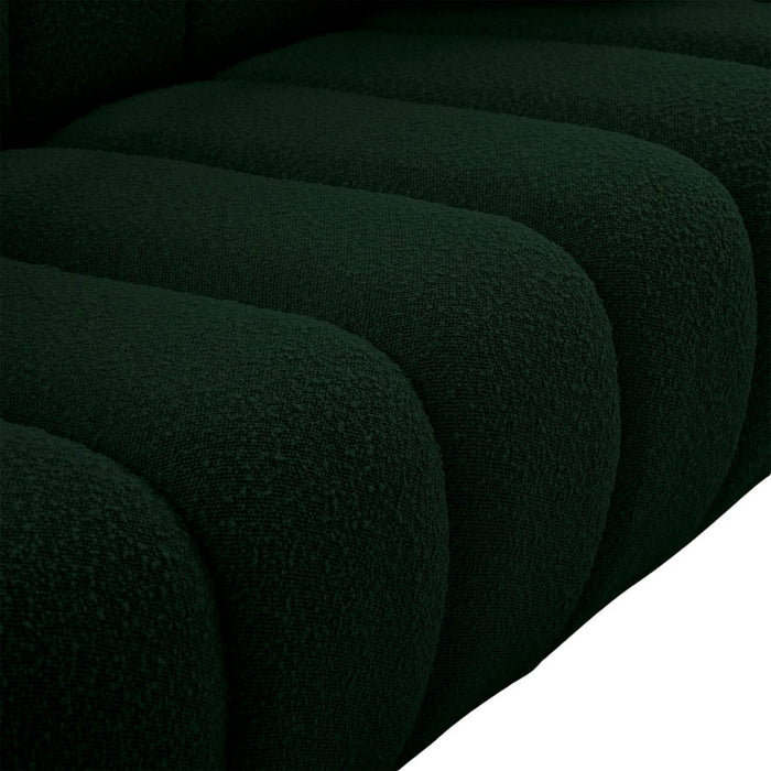 Elijah Green Boucle Fabric Sofa - 644Green-S - Vega Furniture