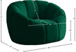 Elijah Green Velvet Chair - 613Green-C - Vega Furniture