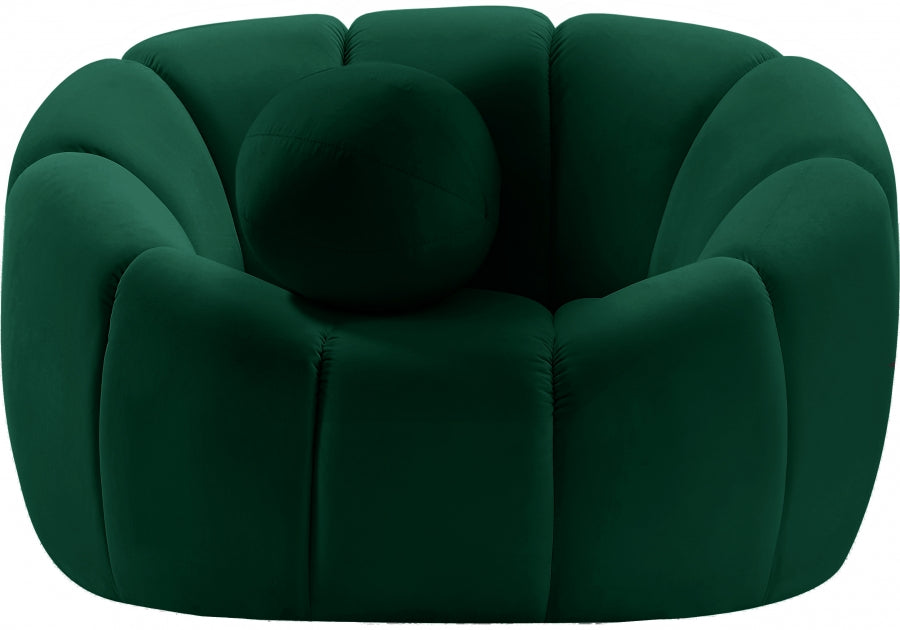 Elijah Green Velvet Chair - 613Green-C - Vega Furniture