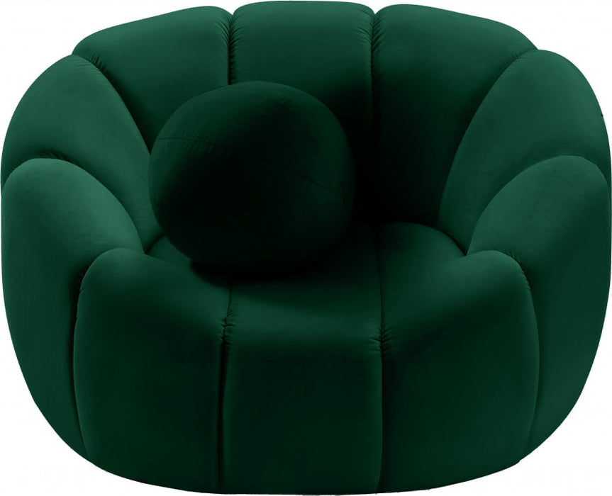 Elijah Green Velvet Chair - 613Green-C - Vega Furniture