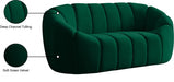 Elijah Green Velvet Loveseat - 613Green-L - Vega Furniture