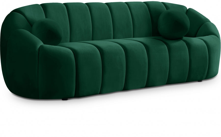 Elijah Green Velvet Sofa - 613Green-S - Vega Furniture