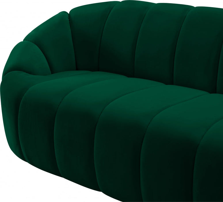 Elijah Green Velvet Sofa - 613Green-S - Vega Furniture