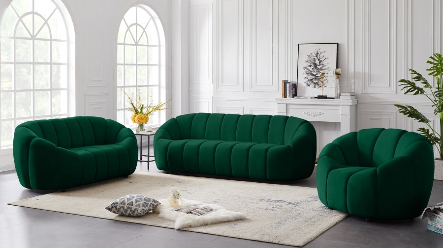 Elijah Green Velvet Sofa - 613Green-S - Vega Furniture
