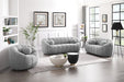 Elijah Grey Boucle Fabric Loveseat - 644Grey-L - Vega Furniture