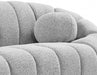 Elijah Grey Boucle Fabric Loveseat - 644Grey-L - Vega Furniture