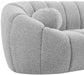 Elijah Grey Boucle Fabric Loveseat - 644Grey-L - Vega Furniture