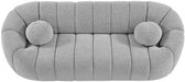 Elijah Grey Boucle Fabric Sofa - 644Grey-S - Vega Furniture