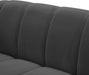 Elijah Grey Velvet Loveseat - 613Grey-L - Vega Furniture