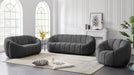 Elijah Grey Velvet Loveseat - 613Grey-L - Vega Furniture