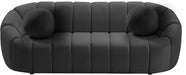 Elijah Grey Velvet Sofa - 613Grey-S - Vega Furniture