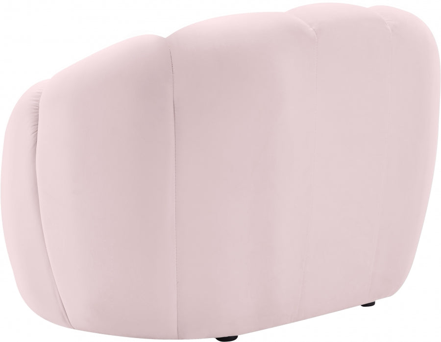 Elijah Pink Velvet Chair - 613Pink-C - Vega Furniture