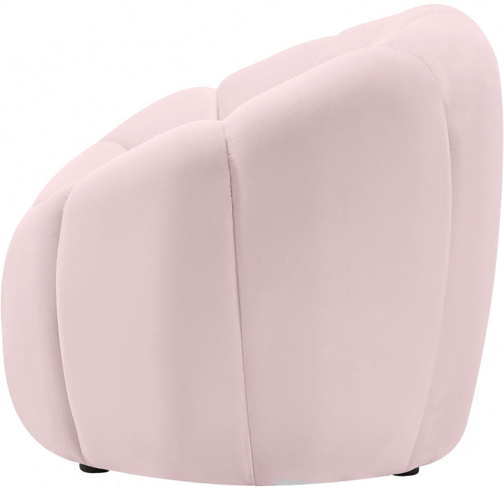 Elijah Pink Velvet Chair - 613Pink-C - Vega Furniture