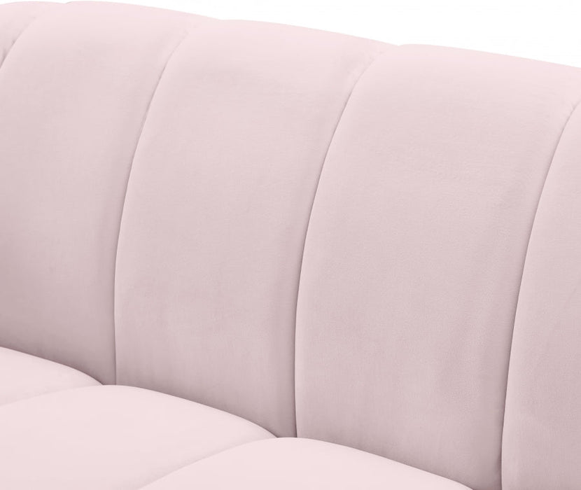 Elijah Pink Velvet Chair - 613Pink-C - Vega Furniture