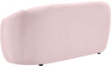 Elijah Pink Velvet Loveseat - 613Pink-L - Vega Furniture