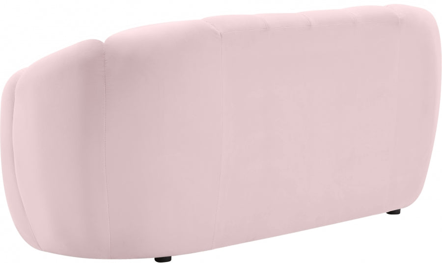 Elijah Pink Velvet Loveseat - 613Pink-L - Vega Furniture