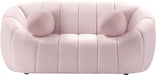 Elijah Pink Velvet Loveseat - 613Pink-L - Vega Furniture