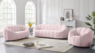 Elijah Pink Velvet Loveseat - 613Pink-L - Vega Furniture