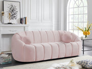 Elijah Pink Velvet Sofa - 613Pink-S - Vega Furniture