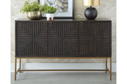 Elinmore Brown/Gold Finish Accent Cabinet - A4000316 - Vega Furniture