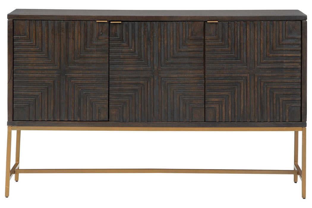 Elinmore Brown/Gold Finish Accent Cabinet - A4000316 - Vega Furniture
