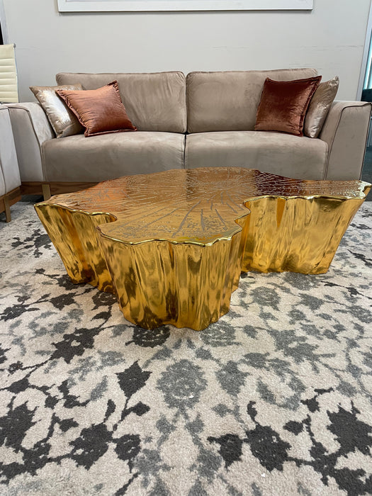 Elisha Gold Coffee Table - ELISHAGOLD-CT - Vega Furniture