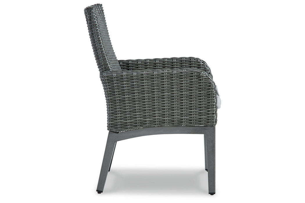 Elite Park Gray Arm Chair with Cushion, Set of 2 - P518-601A - Vega Furniture