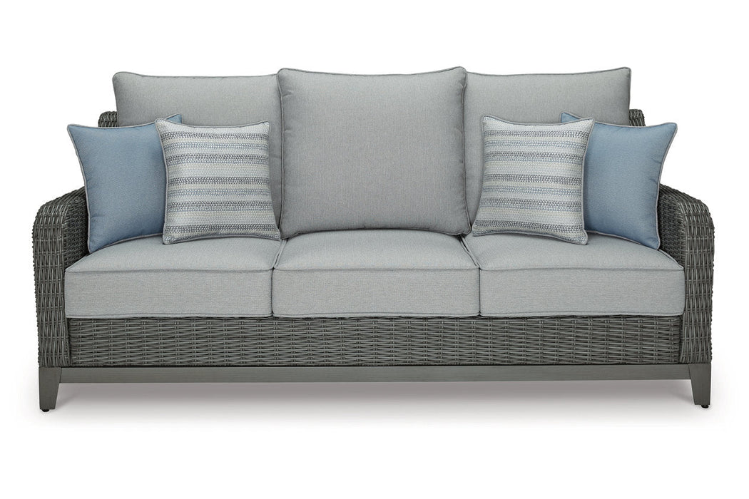 Elite Park Gray Outdoor Sofa with Cushion - P518-838 - Vega Furniture