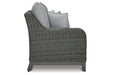 Elite Park Gray Outdoor Sofa with Cushion - P518-838 - Vega Furniture