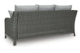 Elite Park Gray Outdoor Sofa with Cushion - P518-838 - Vega Furniture