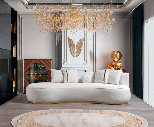 Ella Ivory Boucle Chaise Lounge - ELLAIVORY-CH - Vega Furniture
