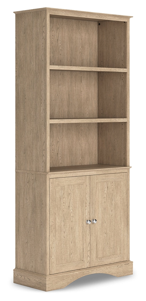 Elmferd Light Brown 72" Bookcase - H302-17 - Vega Furniture
