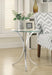 Eloise Chrome Round Accent Table with Curved Legs - 902869 - Vega Furniture