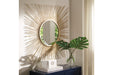 Elspeth Gold Finish Accent Mirror - A8010124 - Vega Furniture