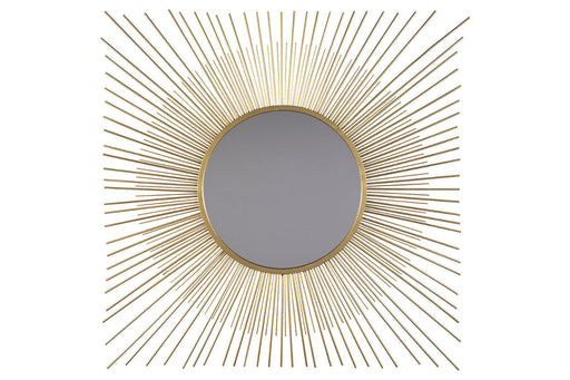 Elspeth Gold Finish Accent Mirror - A8010124 - Vega Furniture