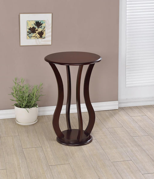 Elton Cherry Round Top Accent Table - 900934 - Vega Furniture