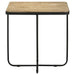 Elyna Travertine/Black Square Accent Table - 935855 - Vega Furniture